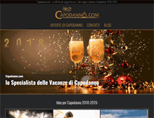 Tablet Screenshot of capodanno.com